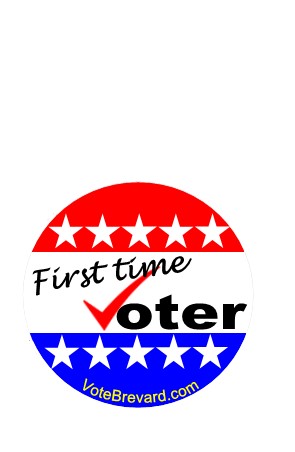 1st Time Voter Sticker